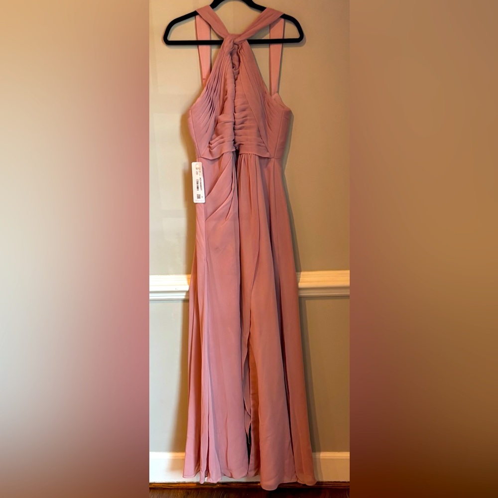NWT- Azazie dress in dusty rose. Size A14